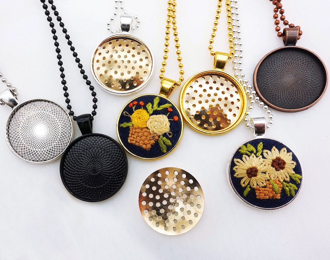 Pendant Blank Frame for Embroidery/needlepoint/crafting/diy Blank