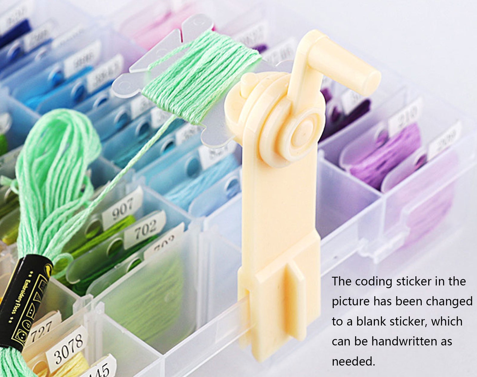 Embroidery floss organizer box with 36 adjustable compartments  etsy Embroidery floss organizer box with 36 adjustable compartments  etsy