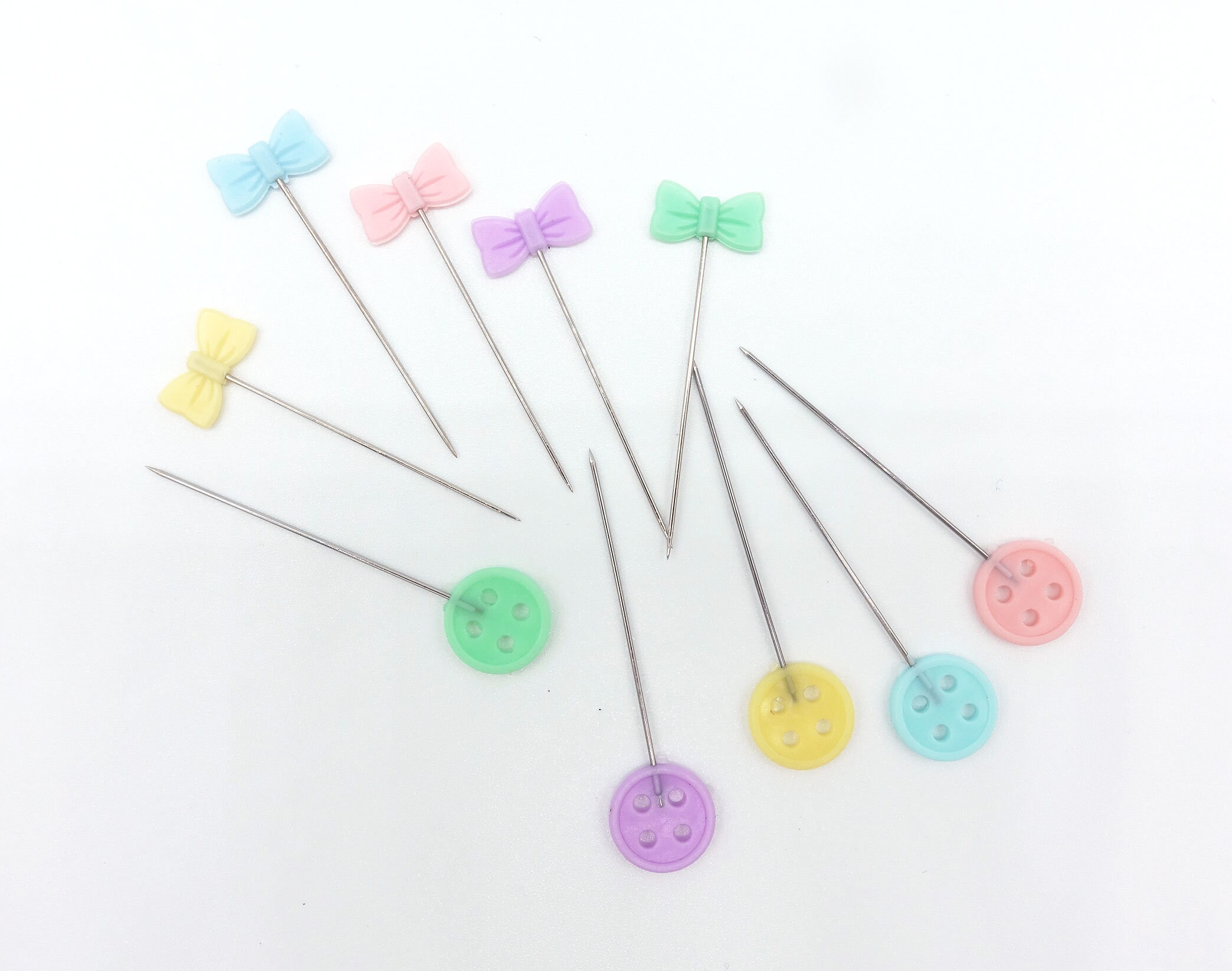 épingles Acier Inoxydable Lot De 200 Épingles à Coudre Tête Plate - Multicolores Avec Boîte - Pour Couture & Créations Lot 200 épingles