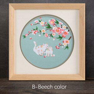 Animal Alphabet Floral Embroidery Kit Of A Manatee With Flowers. Hand