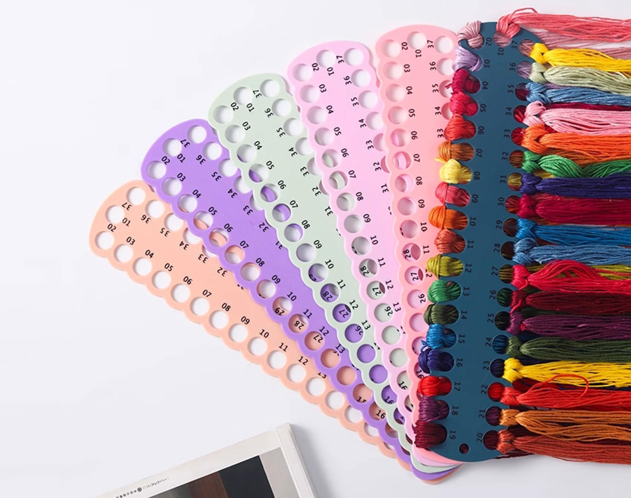 Embroidery Floss Organizer Cross Stitch Thread Holder Storage Tool-Reu