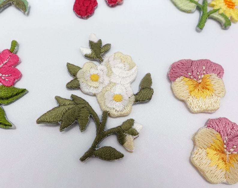 Iron Patches Jeans Flowers La Clothing Patches Flowers Big Flowers Iron Patches - Foto 6