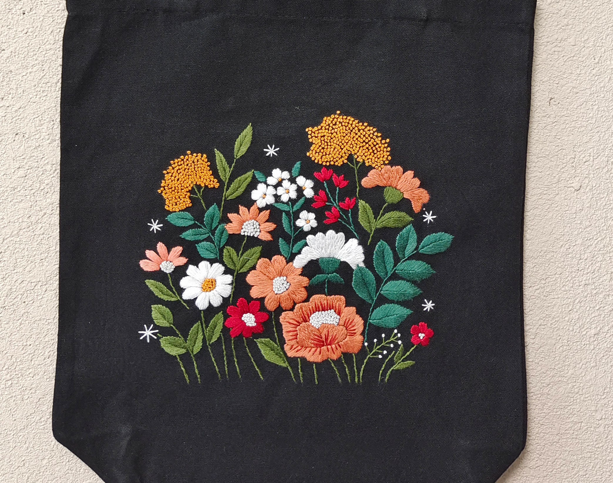 Botanical Embroidery Mini Tote Kit, Natural with Garden Flowers – Brooklyn  Haberdashery