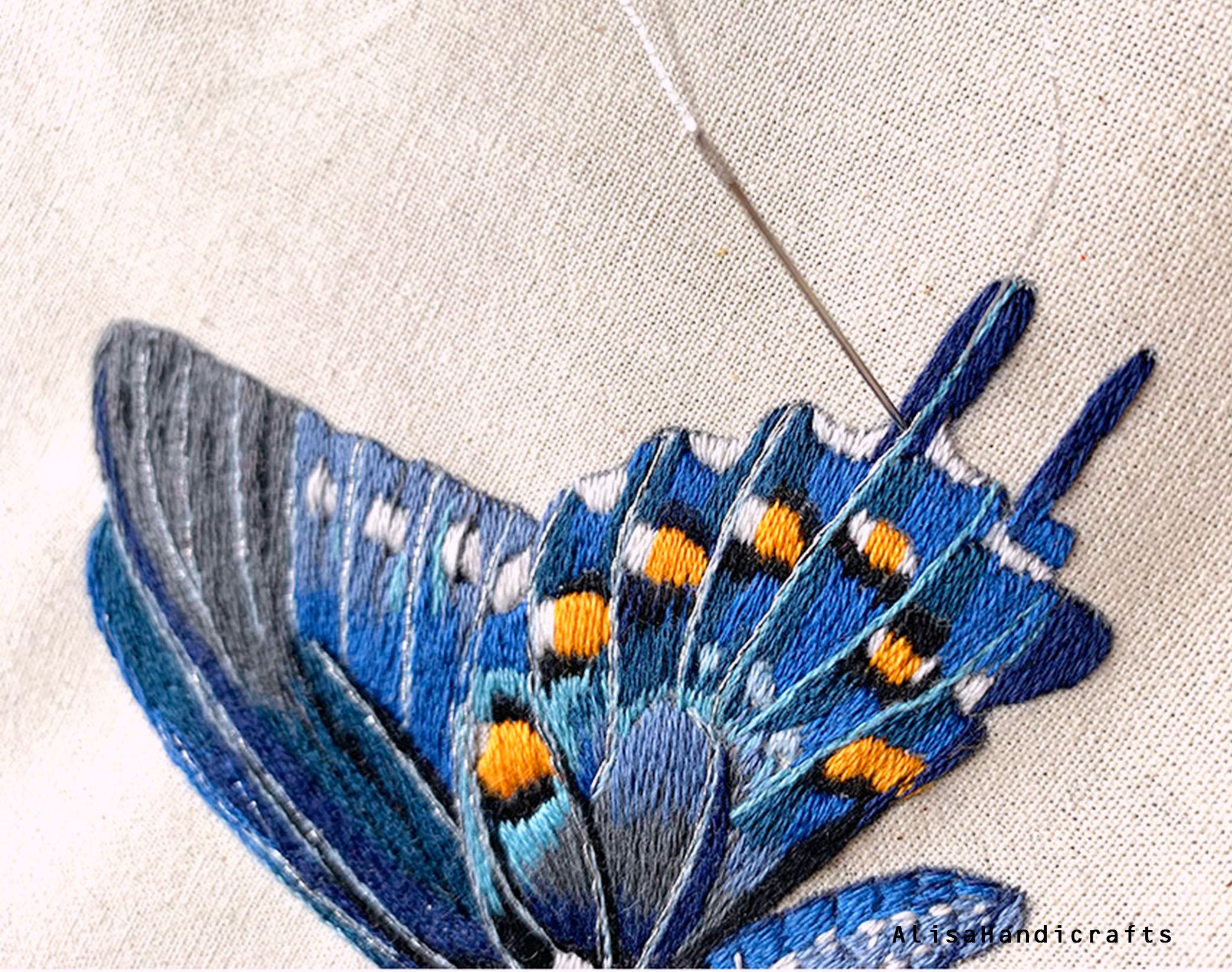 farfalla 28 x 23cm ricamate 11 1 immagine di staffa ca applicazione 