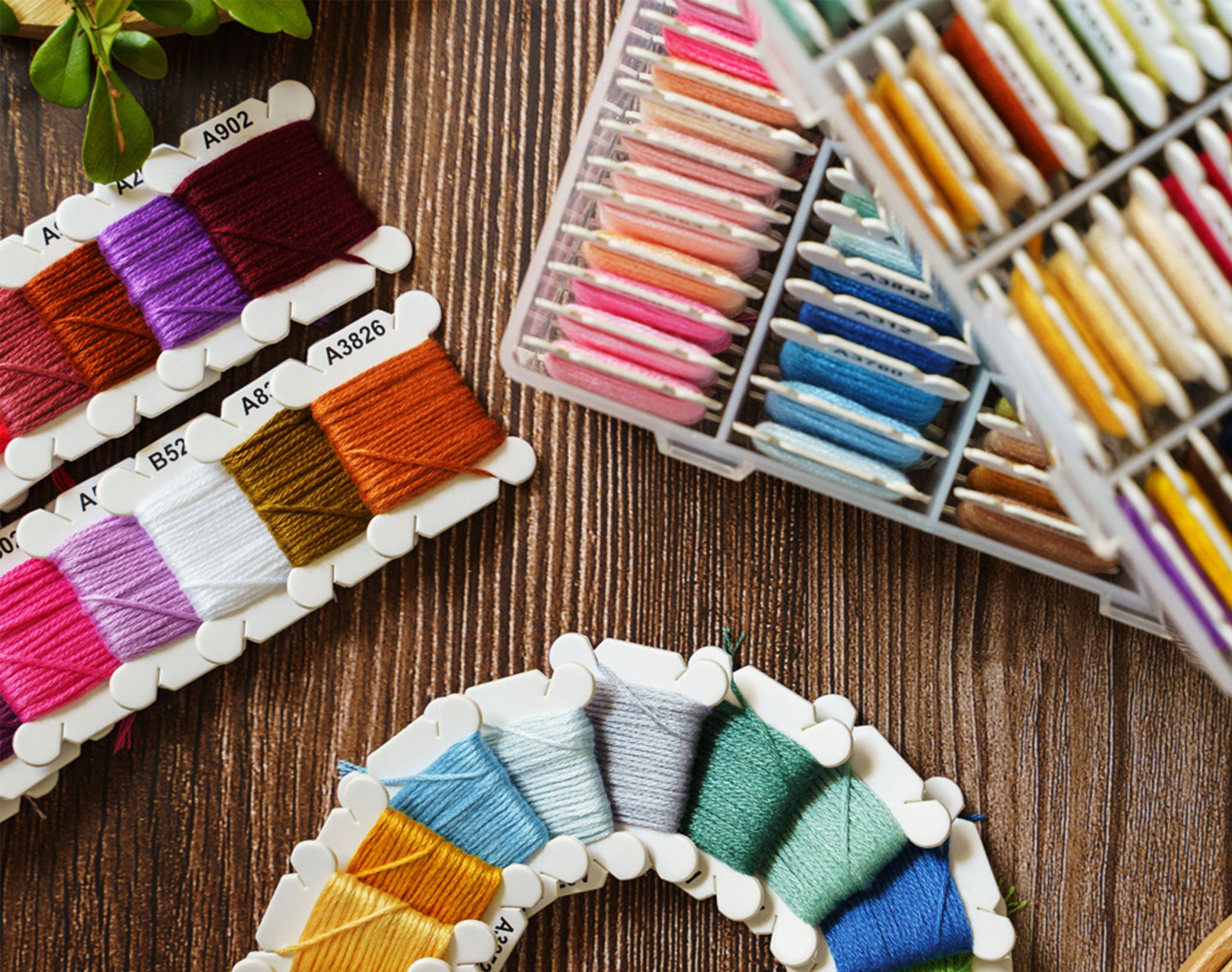 Embroidery Floss Set, 24/48/72/120colors Cross Stitch Embroidery Thread ...