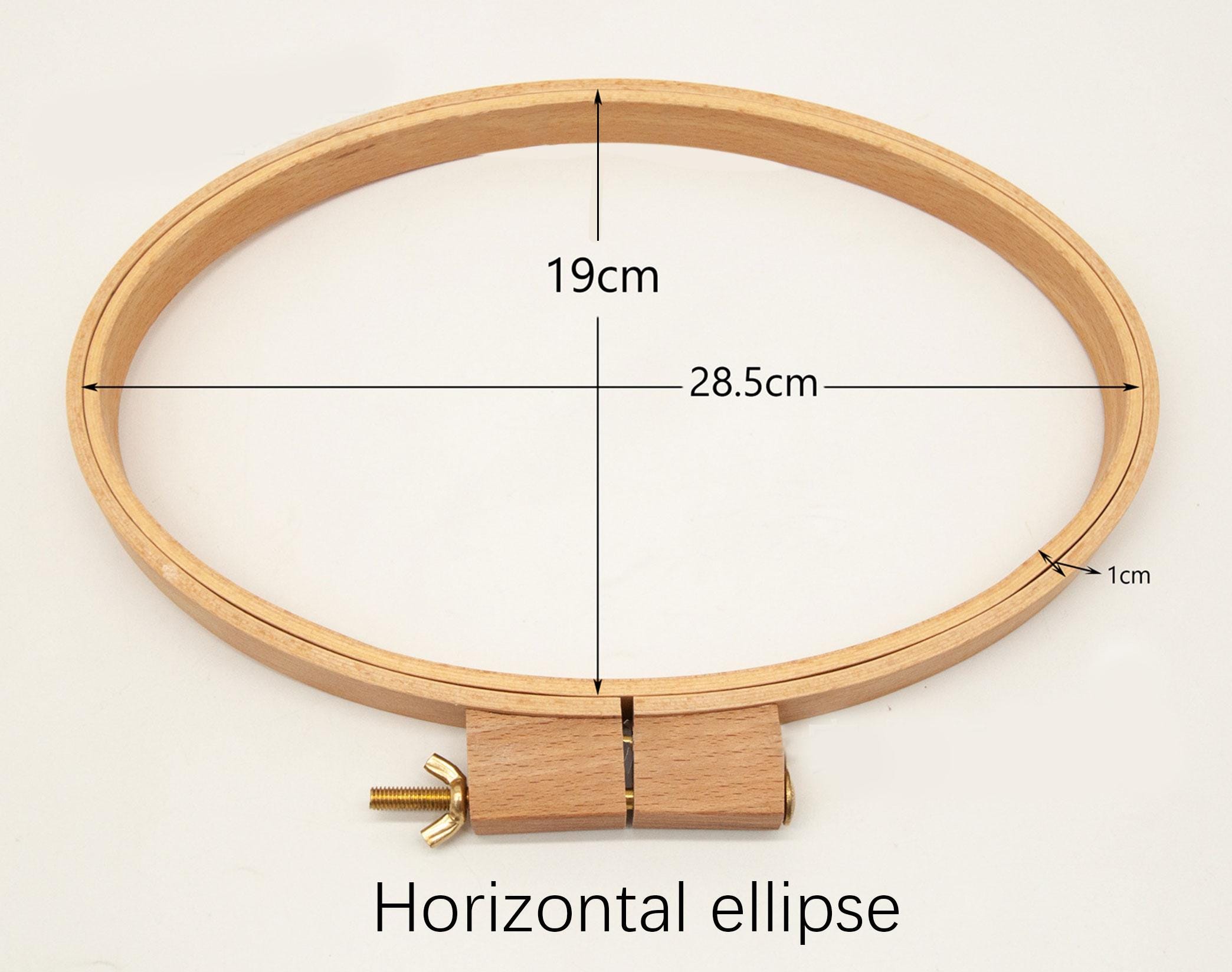 Round/oval Embroidery Hoop, French Embroidery Hoop, Thicken Beech Wood ...
