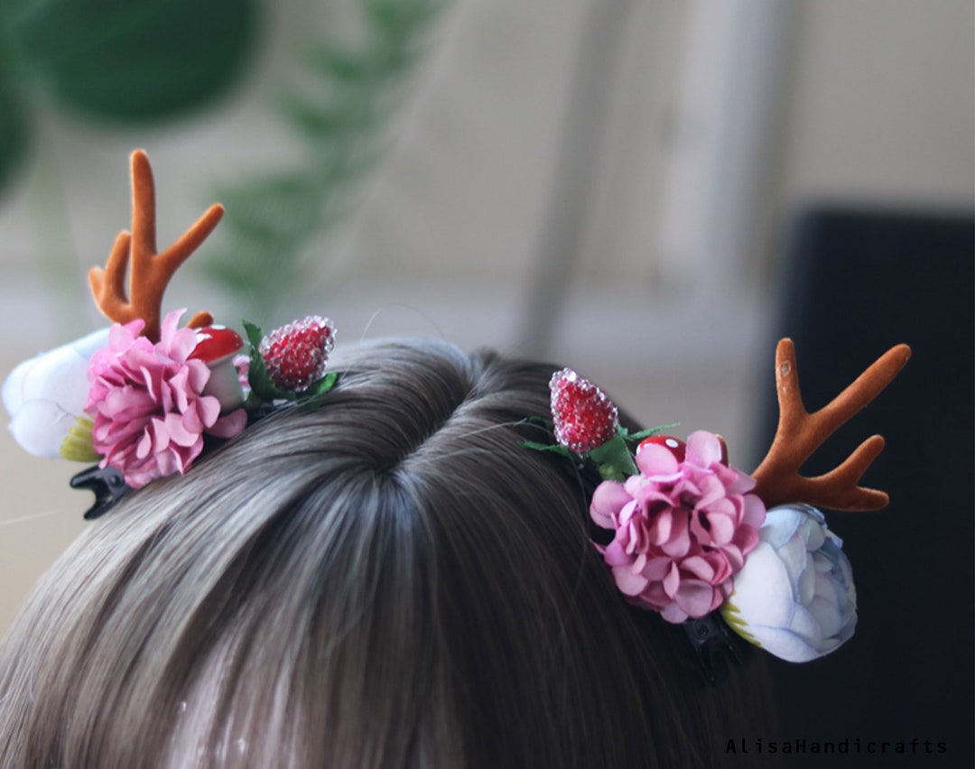 DIY Christmas Hair Accessories Flower Hair Clip for Girls Etsy