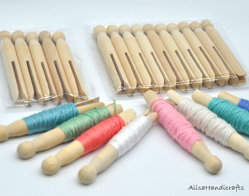 Embroidery Floss Organizer Floss Boss Multiple Color Wooden Etsy