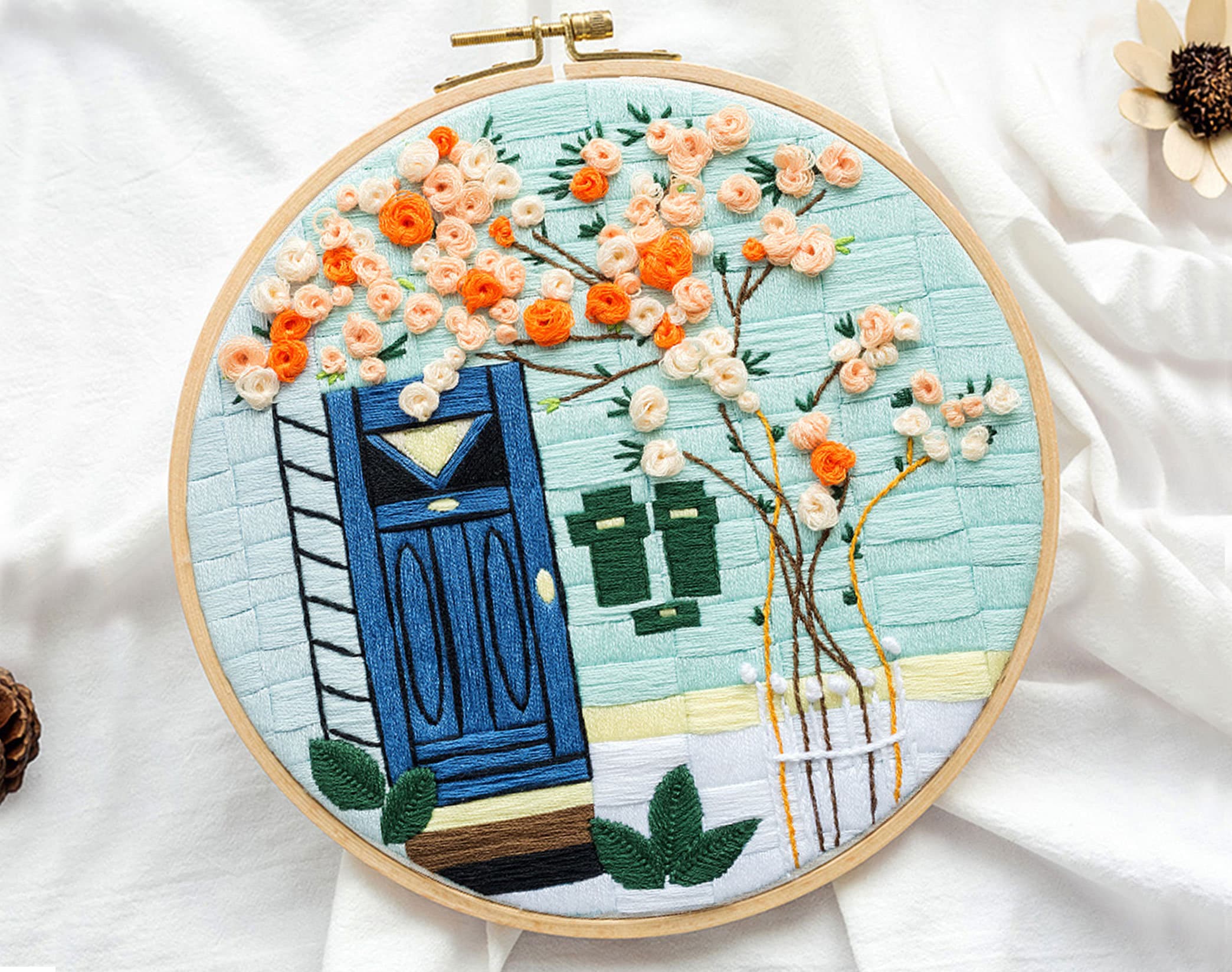 Etsy Embroidery Landscape