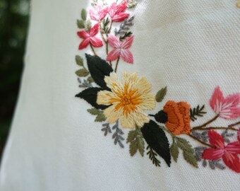 花野うさぎ ☆とても素敵な【花刺繍の3way バッグ】 花野うさぎ ☆とても素敵な【花刺繍の3way バッグ】 花野うさぎ 様専用☆