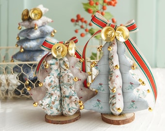 Kit de couture pour sapin de Noël, motif de décoration à faire soi-même, projets d'artisanat - Tutoriel vidéo