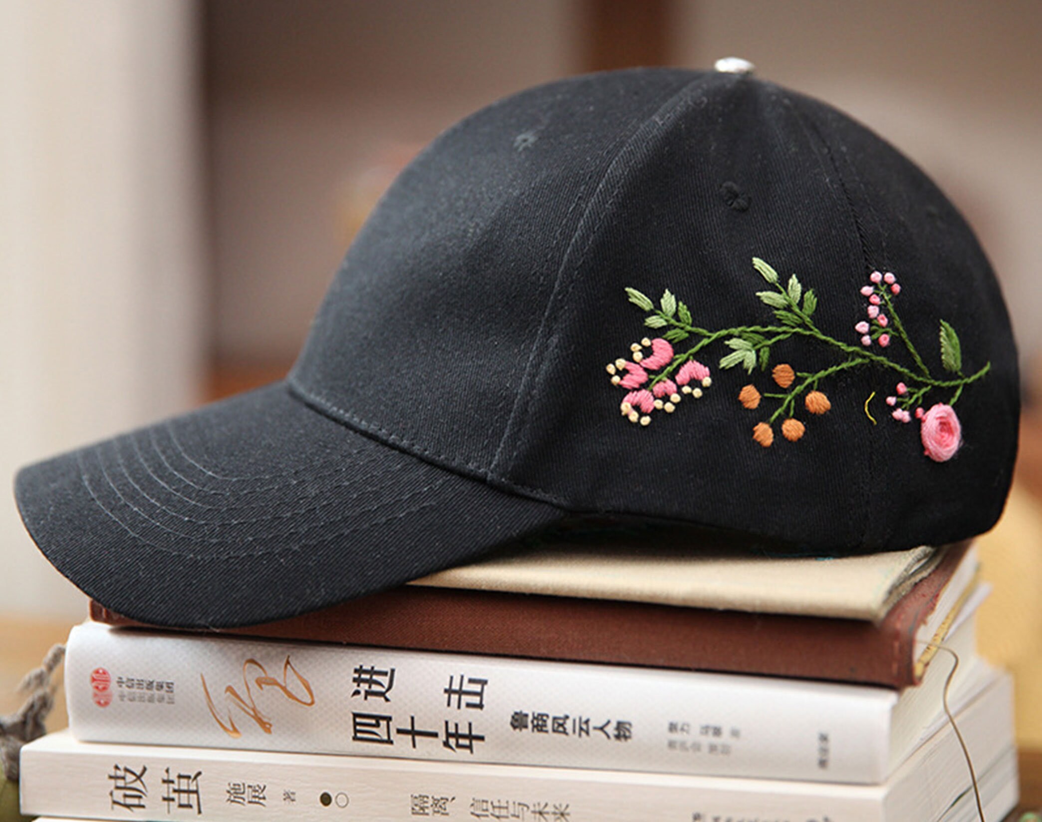Hand Embroidery Flower Baseball Cap Kit,learn to Embroider Floral Hat,womens Baseball Caps,simple Floral Embroidery Project - Etsy Hand Embroidery Flower Baseball Cap Kit,learn to Embroider Floral Hat,womens Baseball Caps,simple Floral Embroidery Project - Etsy