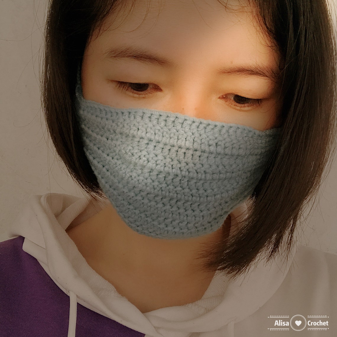 FREE PATTERN Crochet Face Mask Pattern PDF Tutorial Crochet Etsy