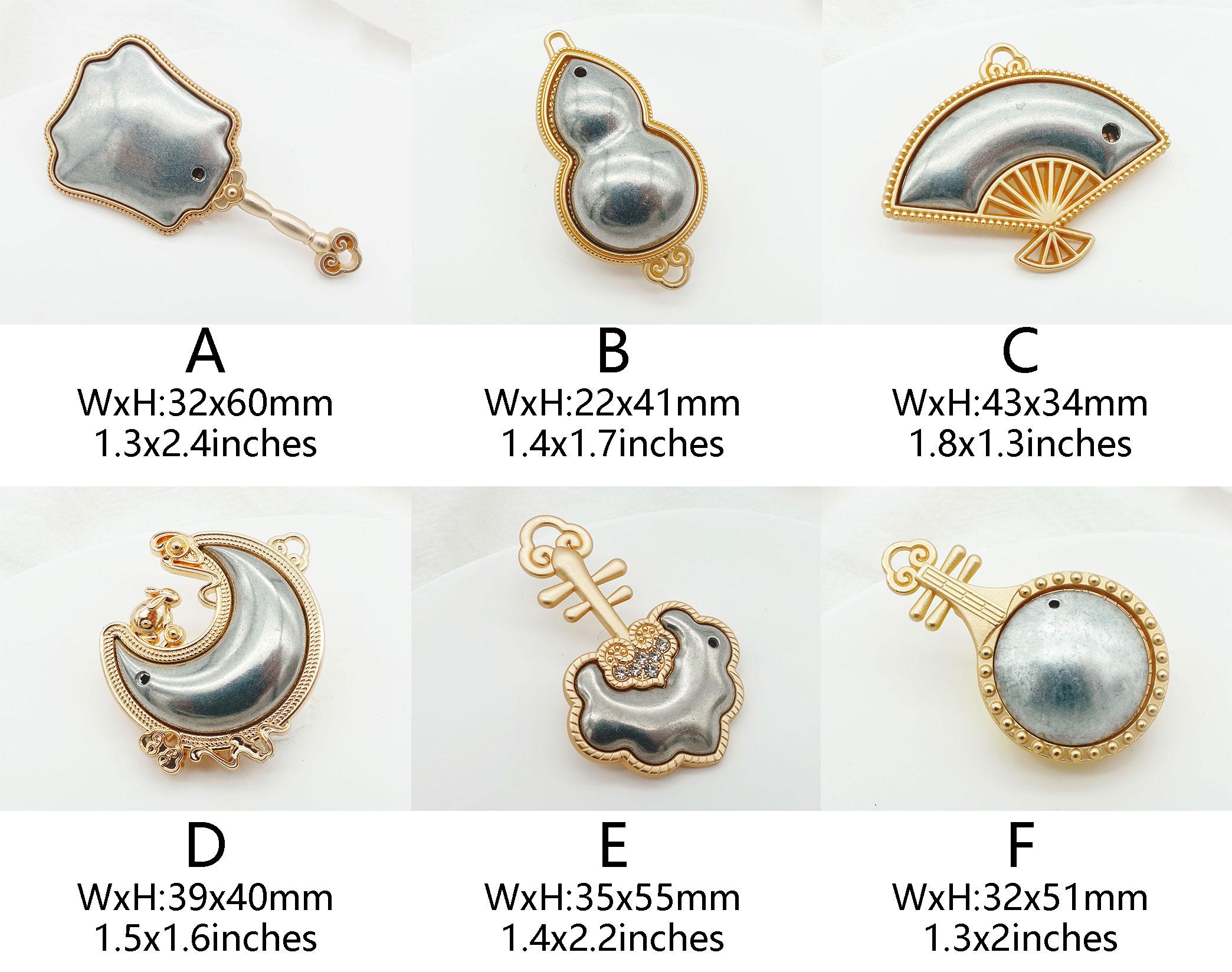 Brooch Base Gold Metal Brooch Base Tray With Cover,suitable for Embroidery/cross ...