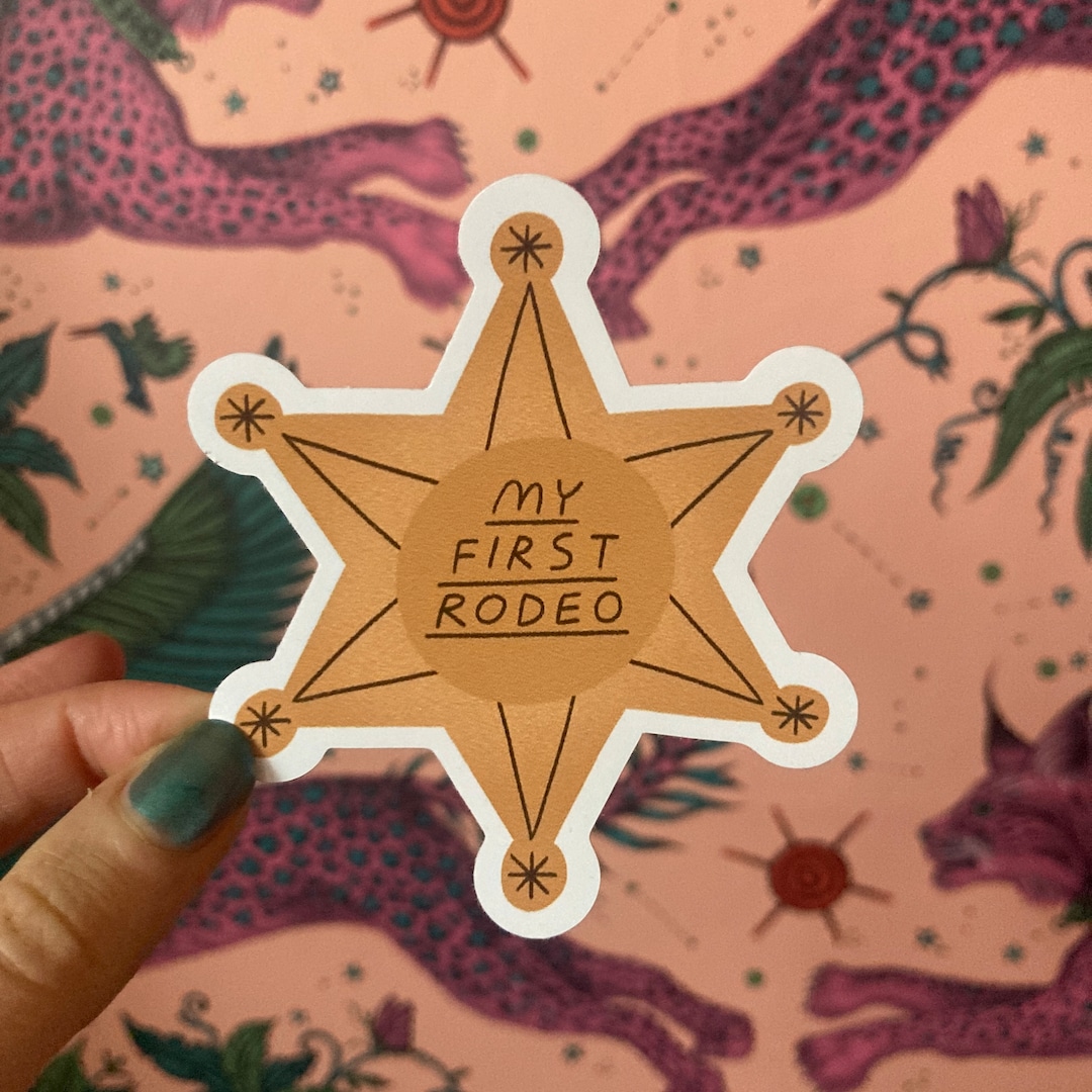 First Rodeo Sticker - Etsy