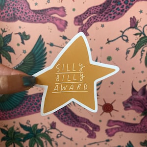 Pegatina del premio Silly Billy