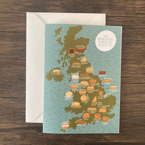 Carte Gâteaux et biscuits régionaux britanniques