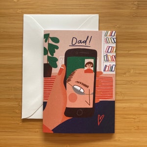 Papa Facetime Vatertagskarte