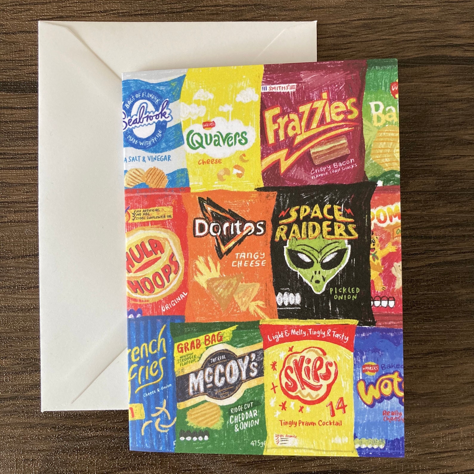 Crisps Greeting Card Etsy