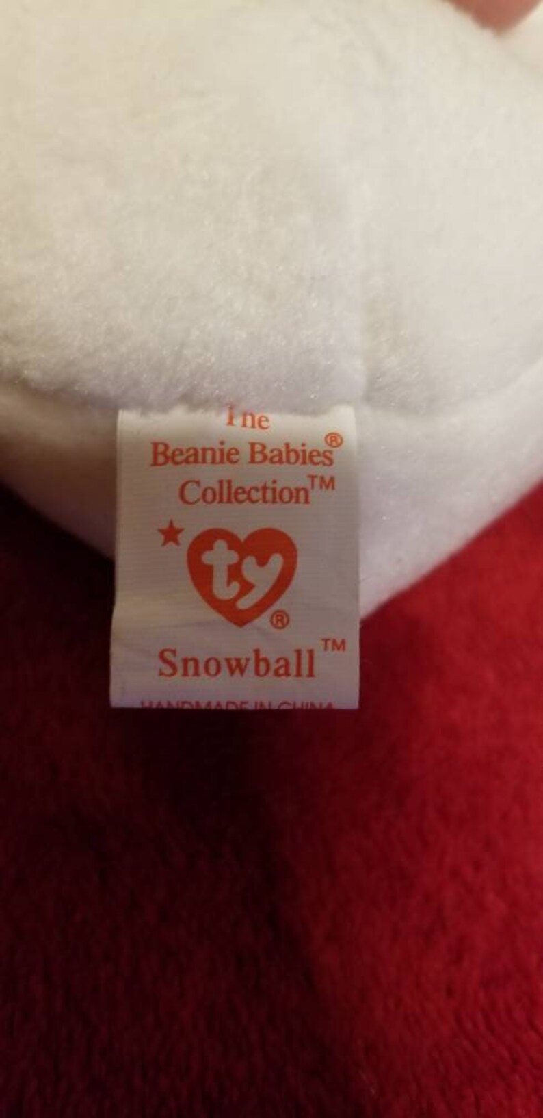 Snowball the Snowman Beanie Baby 1996 Retired With Tag Errors - Etsy
