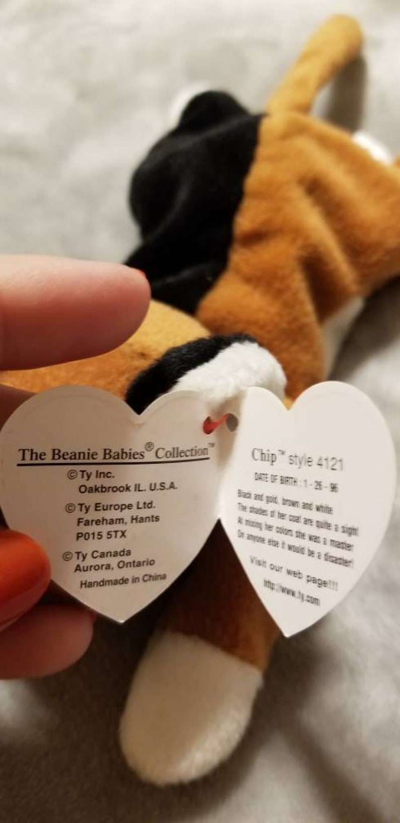 Chip the Calico Cat 1996 Retired Beanie Baby with Tag Errors | Etsy