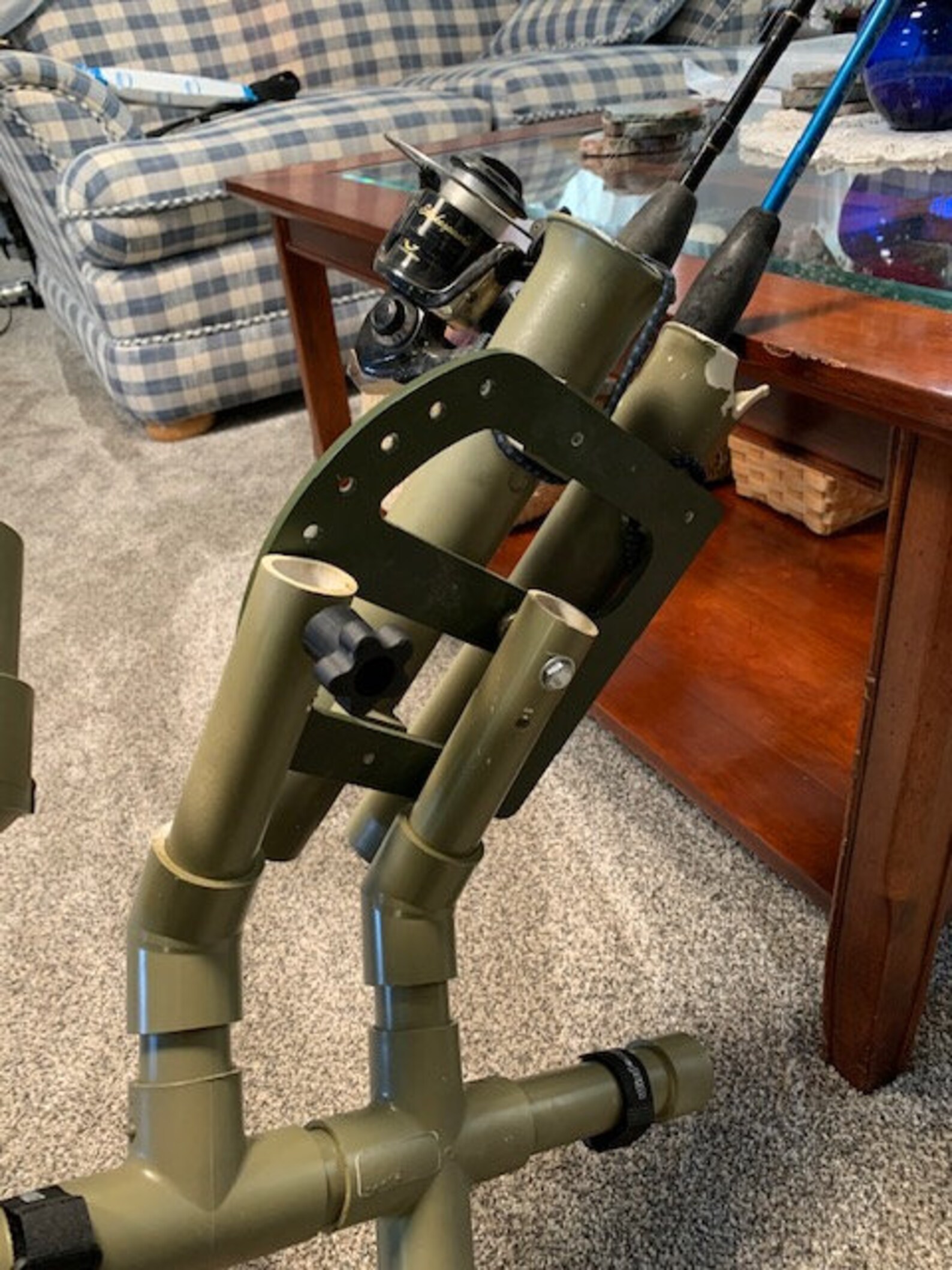 Deluxe Float Tube Adjustable Rod Holder Etsy