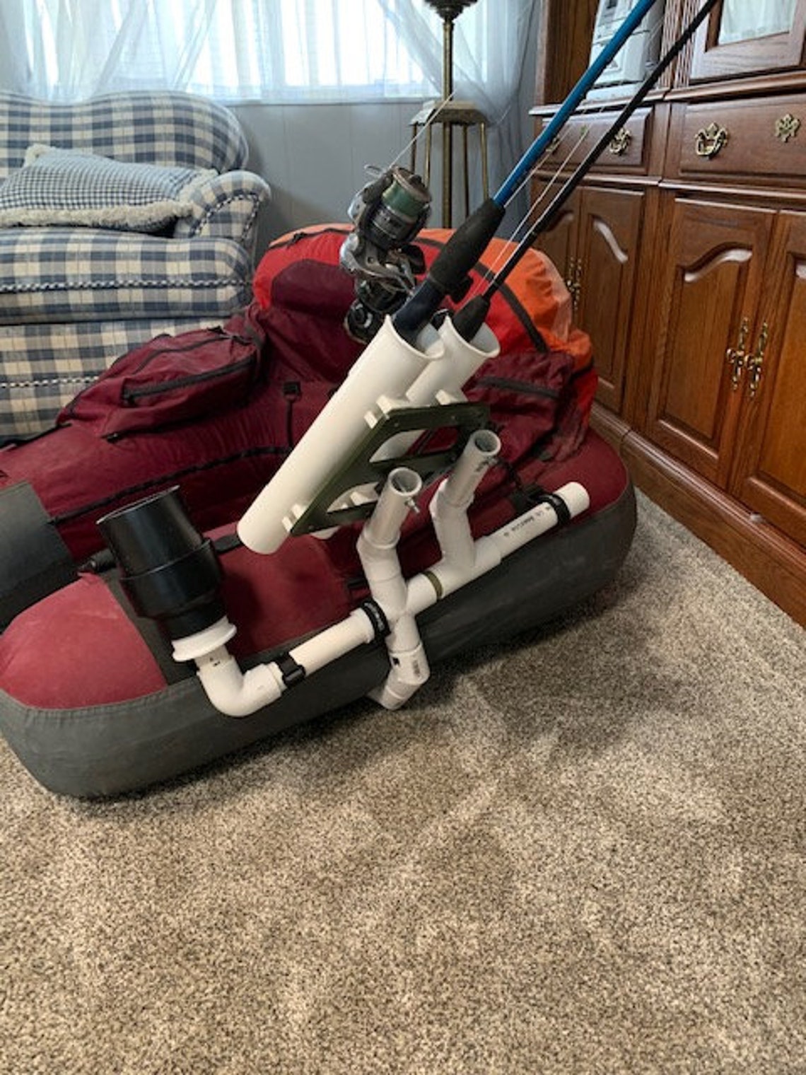 float tube rod holder float tube rod holder