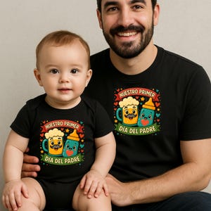 Nuestro Primer Día del Padre PNG | Spanish Father&#39;s Day Sublimation Design