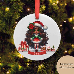 Personalisierte Weihnachtsacrylverzierung, Feiertagsdekor, individuelles Geschenk, nette Feiertagsdekoration, festliches Andenken, Familienverzierung
