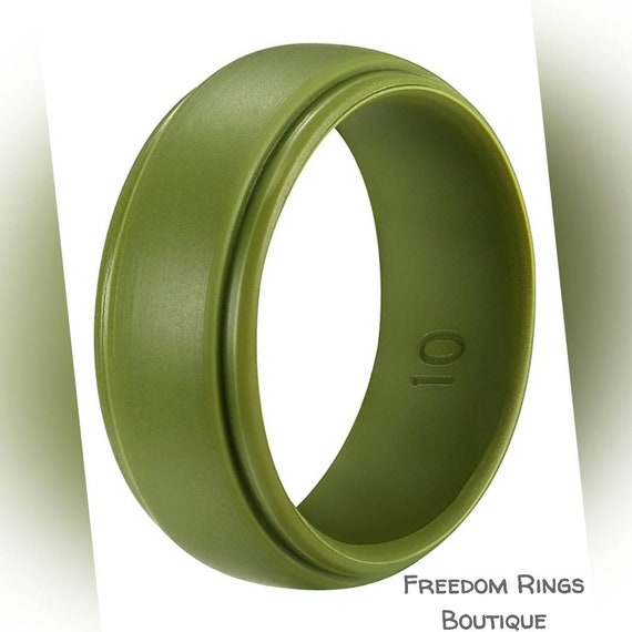 army green silicone ring