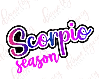 Escorpio SVG / Zodiac SVG Archivo para Cricut / Zodíaco / Descarga Digital / Temporada Escorpio / Es una cosa de Escorpio / Cumpleaños de noviembre / Cumpleaños