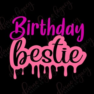 Geburtstag Tropf SVG, beste Freund SVG-Datei für Cricut Silhouette, Geburtstag Shirt SVG-Design, passende Geburtstag Shirt Ideen, Tropfen Svg-Datei