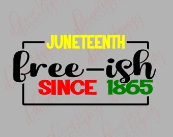 For the Culture SVG, Juneteenth SVG file for Cricut Silhouette, Free ish SVG, Juneteenth, Free since 1865, Freeish, Freedom Day svg