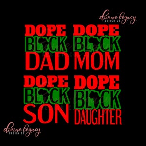Black Father SVG for Cricut Silhouette, Matching Family shirts, Mother svg, Son svg, Daughter svg, Family svg, Black Family SVG, Culture svg