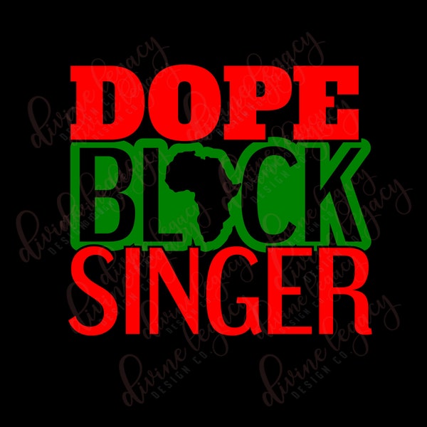 Singer SVG file for Cricut Silhouette, Black Singer SVG, Music SVG design, Black Musician shirt design, Digital Download, Music Lover svg