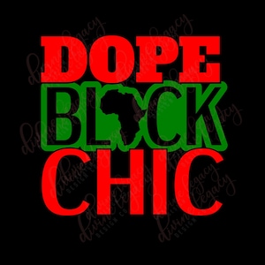 Arquivo SVG Dope Black Girl para Cricut Silhouette, Black Girl Magic SVG, Melanin svg, arquivo Black Woman SVG, download digital, Juneteenth svg