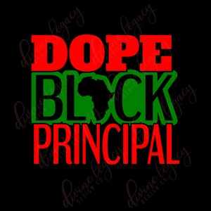 Principal SVG für Cricut Silhouette Cameo, schwarze Prinzipal, Instant Download, schwarze Pädagogen SVG, Hauptgeschenk-Idee, schwarz und gebildet