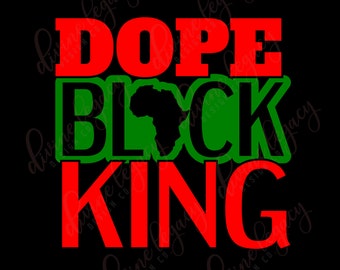 Black King SVG for Silhouette Cricut Cameo, Black Man SVG, King SVG, My King, Dope Black King, Instant Download for Shirts Totes Mugs, png