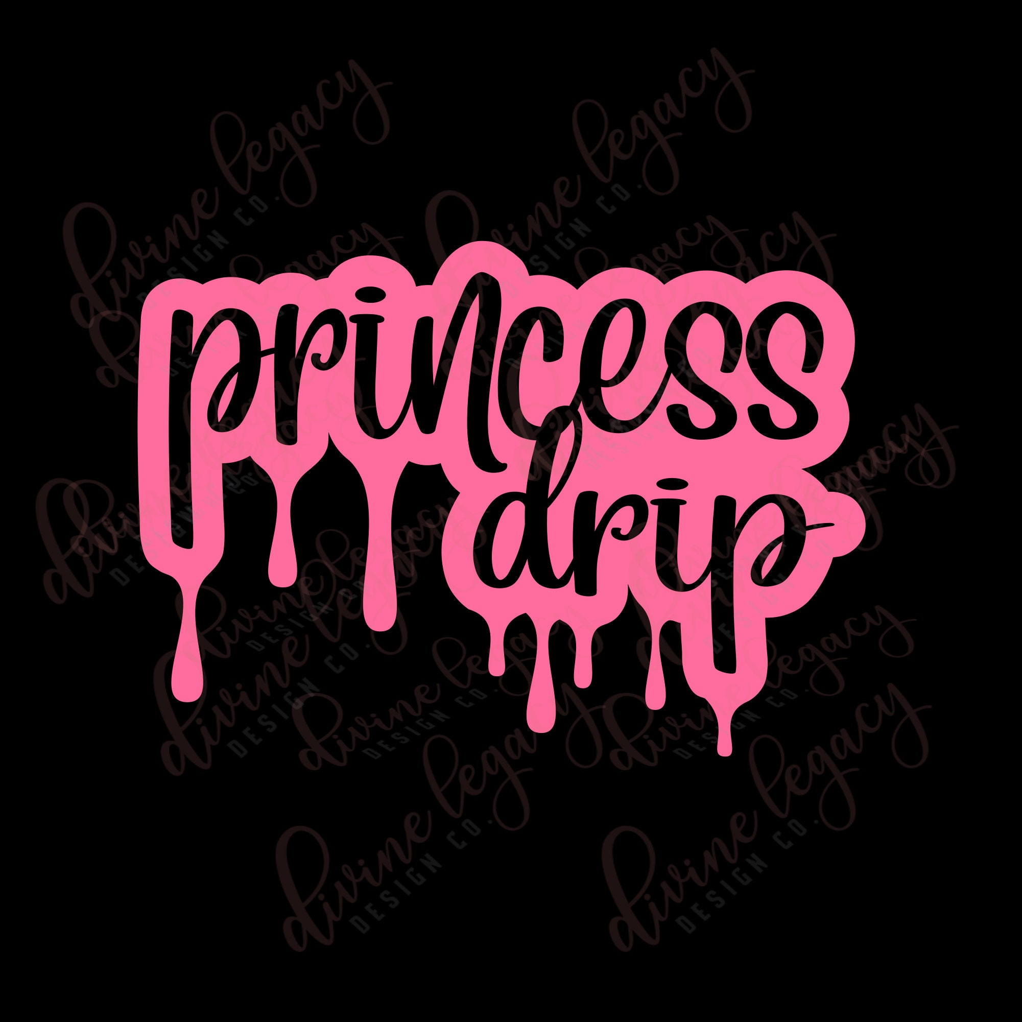 Plik SVG Drip Cricut Silhouette, Princess Drip SVG, Birthday Princess SVG, Princess SVG, Birthday drip, Princess Shirt SVG, Instant Download