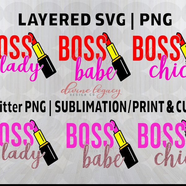 Boss Lady SVG, Boss Chic SVG, Boss Babe SVG, Boss Lady, Boss Babe, Boss Chic, Girl ceo, Girl boss