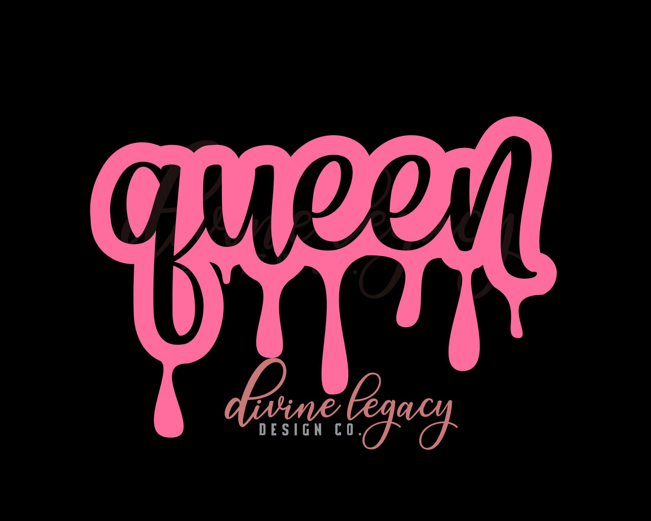 Queen Drip Dripping SVG Queen Digital Art Cricut Files Etsy