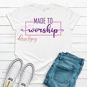 Worship SVG-bestand voor Cricut Silhouette, Religieus SVG-ontwerp, Spirituele Digitale Download, Raise a Hallelujah SVG, Christelijk shirt svg