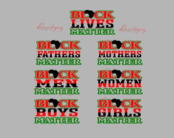 Black Man SVG file for Cricut Silhouette, For the Culture, Black Woman SVG file, Matching Family SVG, Black Boys matter, Black girls matter
