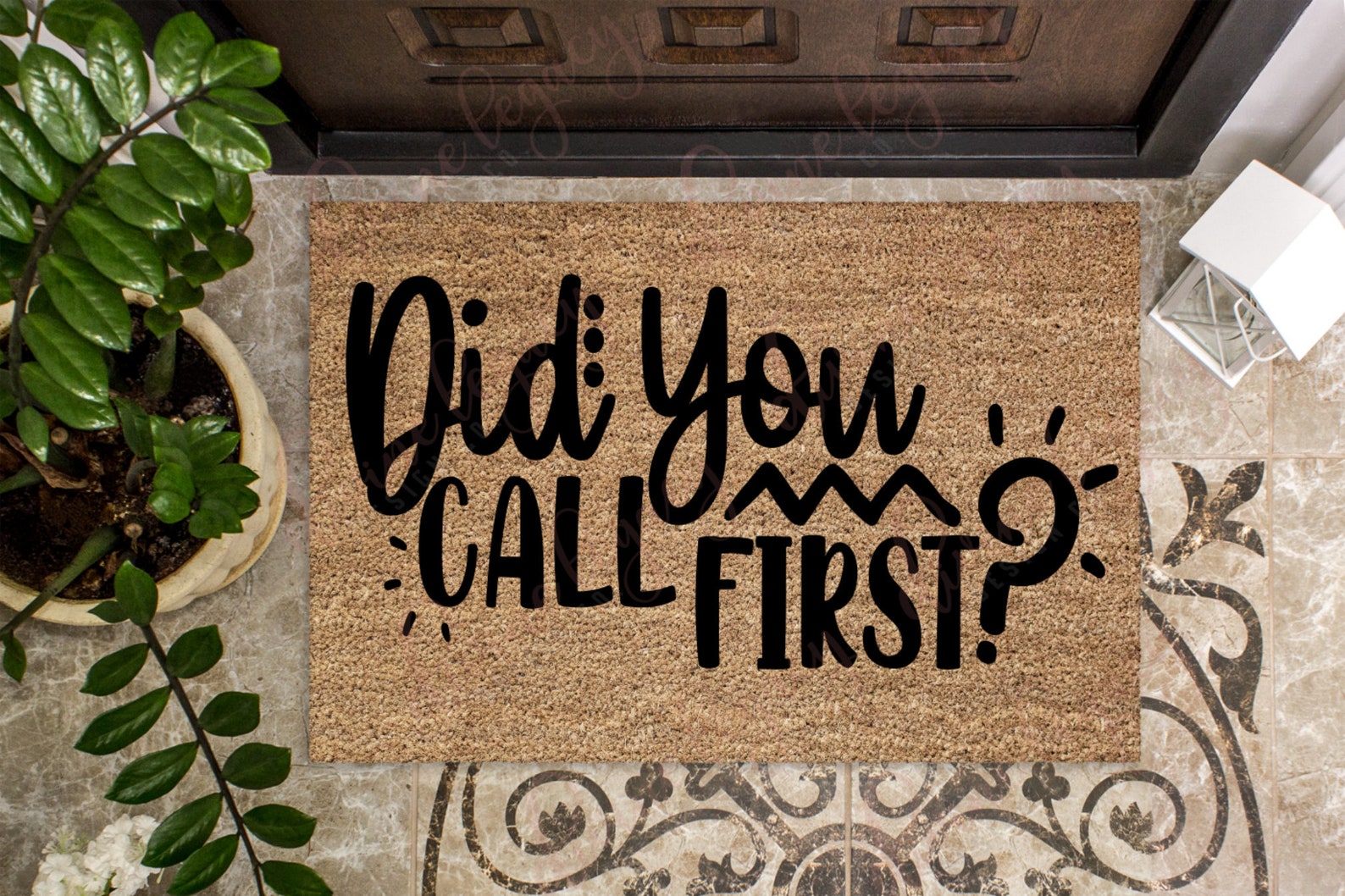 Did You Call First SVG Funny SVG Mat Door Mat SVG Etsy