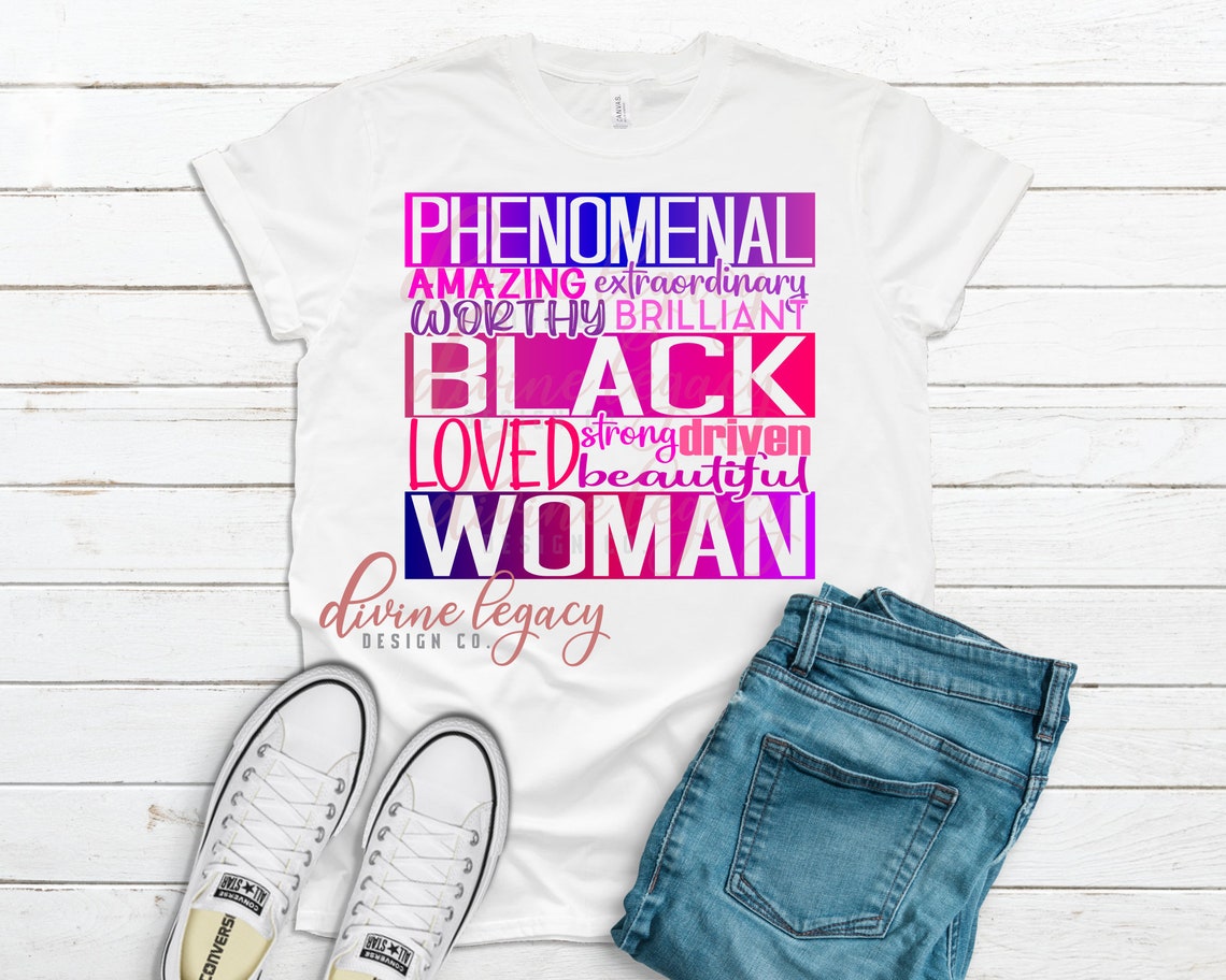 Download Black Woman SVG Black VP Women Empowerment Phenomenal | Etsy