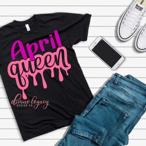 April Birthday SVG, Aries Birthday SVG file for Cricut Silhouette, Queens born in April, April Queen SVG, Birthday Queen svg, Digital File