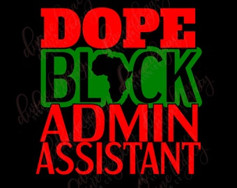 Admin Assistant SVG Datei Cricut Silhouette, Black Admin svg, Admin SVG Design, Geschenk für Admin Assistant, Admin Assistant