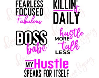 Girl Boss SVG for Cricut Silhouette, Boss SVG, Boss Lady, Entrepreneur svg, Hustle svg, Women empowerment svg, Boss chick, Business woman