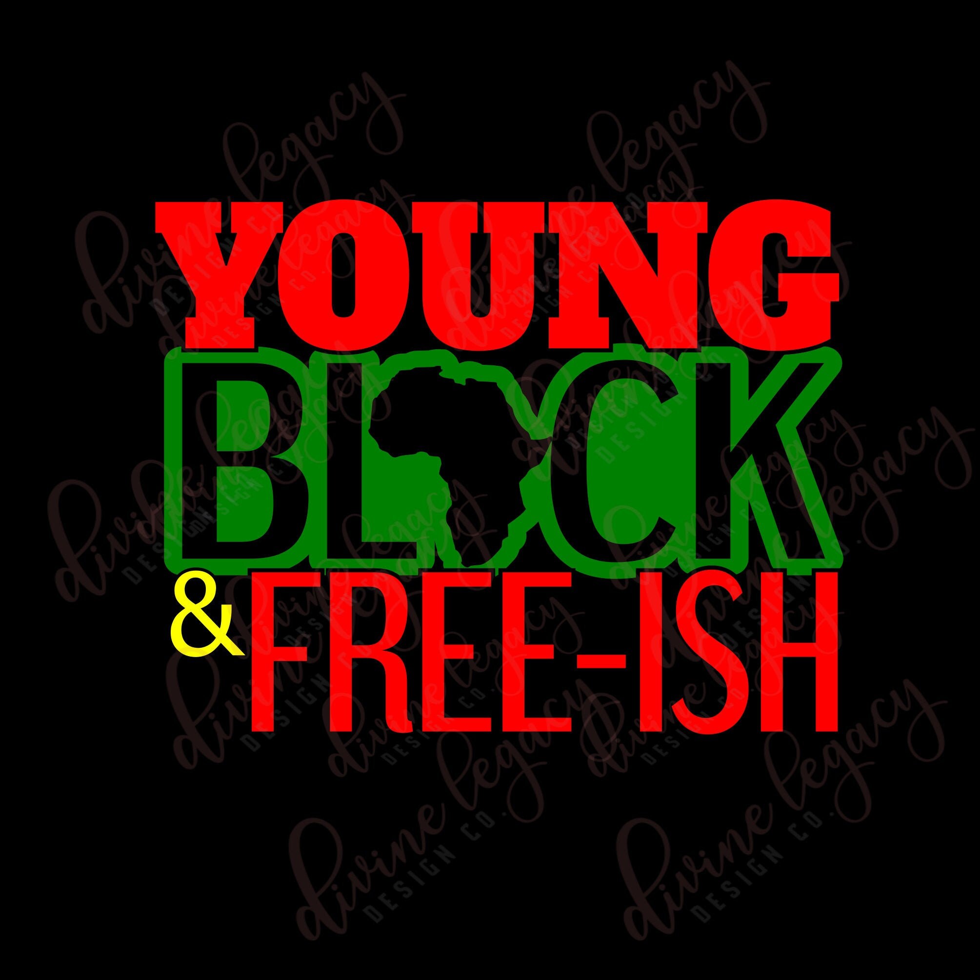 Young Black Freeish SVG for Cricut Silhouette, Juneteenth SVG file, F…