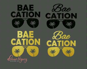 Baecation SVG、2025 年の夏の雰囲気、カップル シャツ SVG、バケーションの雰囲気、Baecation シャツ、バケーション SVG、ビーチ SVG、ビーチでの日々、夫婦